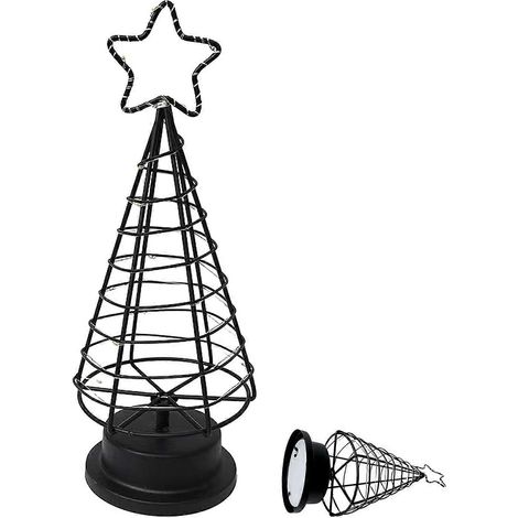 Weihnachtsbaum-Nachtlicht mit Stern für Schlafzimmer, Wohnzimmer, Garten, Terrasse