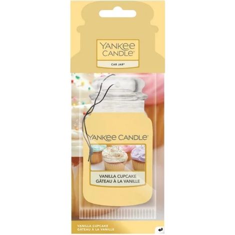 YANKEE CANDLE PROFUMO PER AUTO SINGLE CAR JAR VANILLA CUPCAKE (1/2)