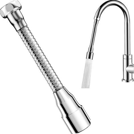 360° Rotating Faucet Extension, Flexible, Water Saving, Kitchen Bathroom (1/5)