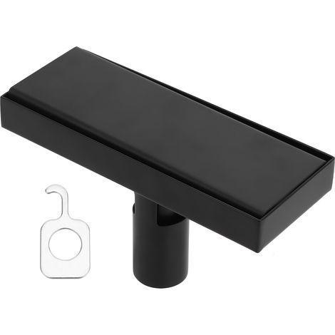 Bouche d'égout de douche en acier inoxydable 304, 20 cm avec couvercle amovible et insert pour carrelage (1/5)