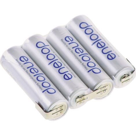 Panasonic eneloop Reihe F1x4 Akkupack 4x Mignon (AA) Z-Lötfahne NiMH 4.8 V 1900 mAh