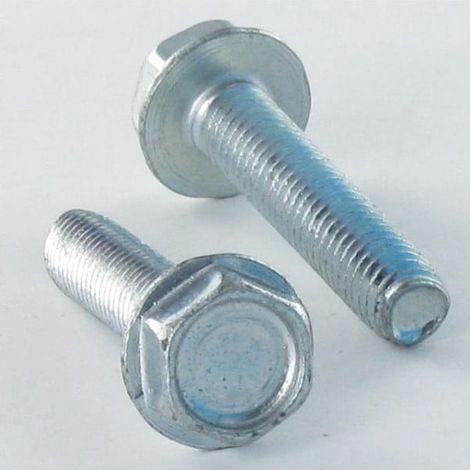 Vis autotaraudeuse Tête hexagonale TH Embase collerette Lisse 8X20 Acier zingué-10 pièces (1/5)