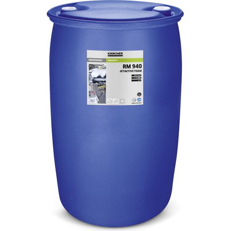 KARCHER Mousse Active VehiclePro Jet ActiveFoam RM 940 62962120, Fut de 200 L, pH 10, Formule Alcaline Biodegradable, pour Stations Libre-service