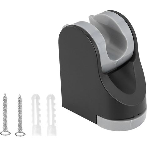 Supporto per soffione doccia – ABS nero opaco – regolabile – hotel / balcone / toilette / bagno