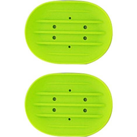 Porte-savon de salle de bain, support, plateau de protection - Égouttoir en caoutchouc silicone pour éponge de savon, lavabo de cuisine ou de salle de bain (1/5)