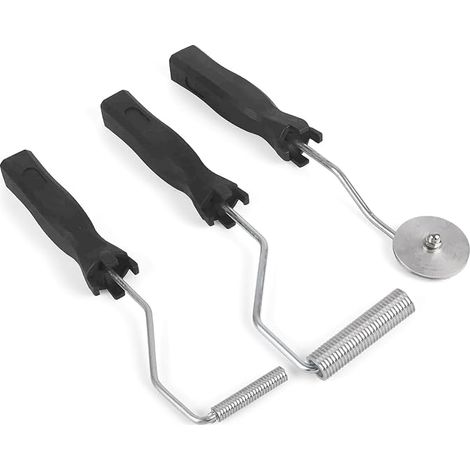 Lot de 3 rouleaux en fibre de verre, outils rouleaux en fibre de verre rouleau debulleur resine outil de palettes à bulles en fibre de verre (1/5)