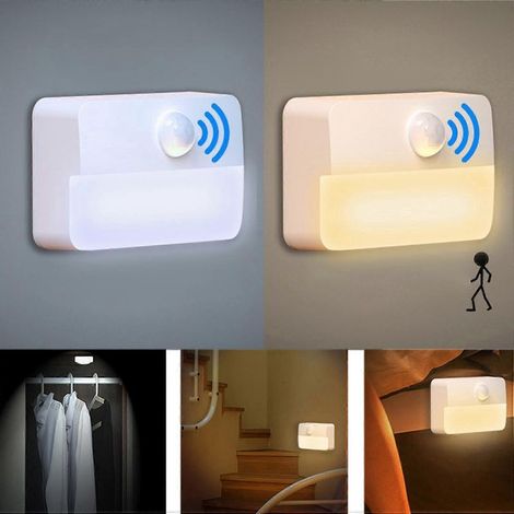 Lampe induction corporelle détecteur mouvement chevet intelligente armoire (1/4)