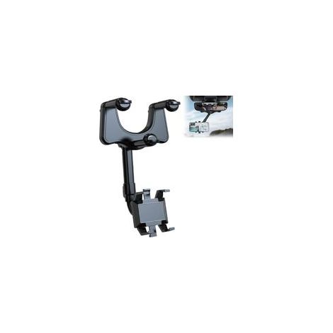 Support Telephone Voiture Retroviseur, 360°Rotatif Rétractable Support Smartphone Voiture, Support Portable Voiture pour Smartphone de 4 à 6,7 Pouces (1/4)