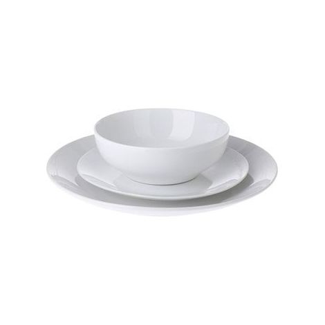 Tischset aus 12 Teilen Teller + Schalen (1/2)