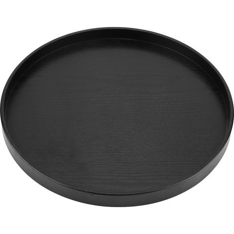Wakects Plateau de Service en Bois Aliment en Bois Plateau de Service de thé en 33 Cm Robuste pour le Décor de Bureau de Cuisine avec une Utilisation Polyvalente de Base Stable (1/4)
