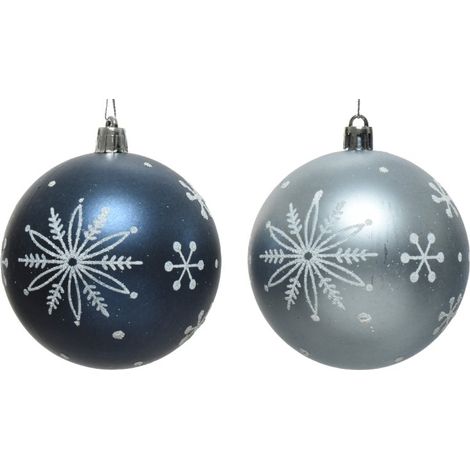 Sfera decorazione fiocco di neve glitter