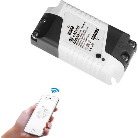 Smart WiFi Switch Mini relais de lumière sans fil Switch AC 220V Smart Life App Télécommande Timers