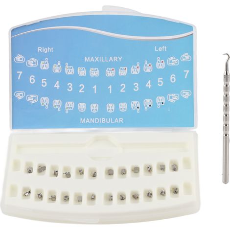 Appareil orthodontique dentaire métallique avec crochet pour correction dentaire, instrument orthodontique (1/5)