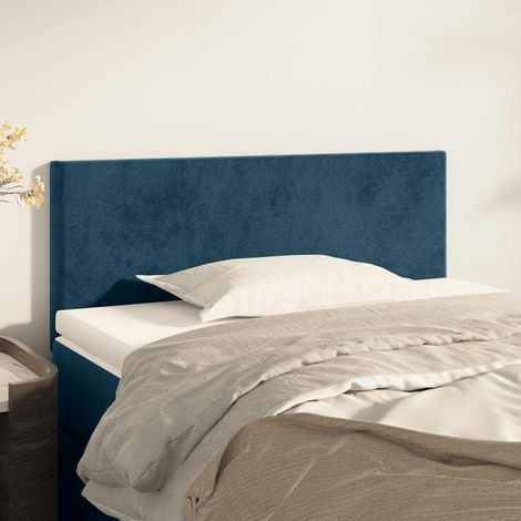 Kopfteil Dunkelblau 80x5x78/88 cm Samt