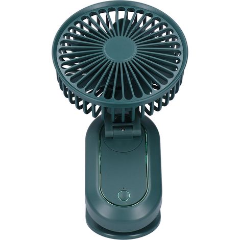 Tragbarer elektrischer Ventilator mit 3 Geschwindigkeitsstufen, automatischer Oszillation, USB-Ladefunktion, Sommer, umweltfreundlich (1/5)
