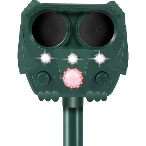 Répulsif solaire pour chats, répulsif pour animaux à ultrasons, répulsif pour animaux de jardin (1/5)