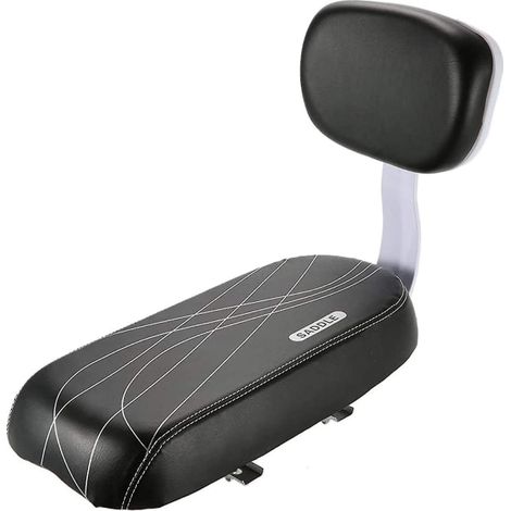 Siège arrière de vélo, ensemble de siège arrière de vélo pour enfant avec dossier rembourré, pour tout-petits, enfants et amis, housse incluse. (1/4)