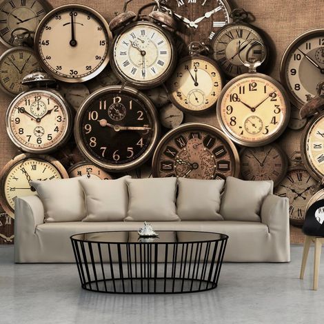 Papier Peint "Old Clocks" 245 x 350 cm (1/2)