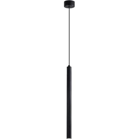 Moderne schwarze LED-Pendelleuchte, minimalistischer Metall-Kronleuchter, 50 cm Deckenleuchte, Hängelampe für Esszimmer, Wohnzimmer, Schlafzimmer, Restaurant [Klasse A] (1/5)