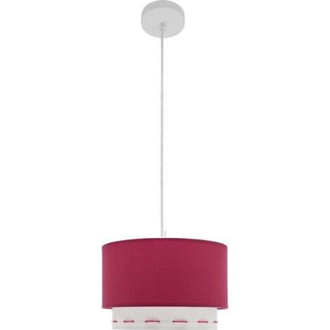 Lampe suspendue abrila Trazos rose foncé 30 cm
