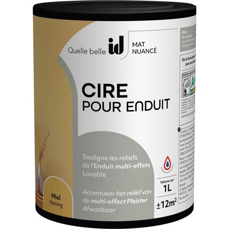 CIRE MURALE JAUNE MIEL 1L - ID PARIS (1/2)