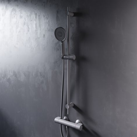 Douche Set avec Mitiguer Thermostatique 38℃ Douche Kit Robinet Baignore Thermostatique (1/5)