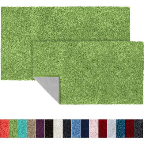 Tapis de bain Sky Soft Polyester Citron Vert 70 x 120 cm (1/5)