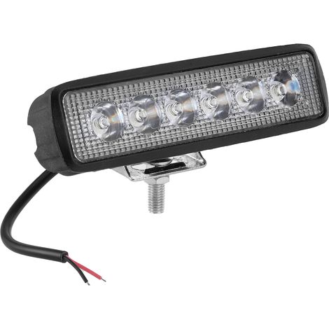 Lampe de travail 6LED 4000lm DC12V, haute luminosité 6500K-7500K, étanche IP67, antichoc, projecteur extérieur (1/5)