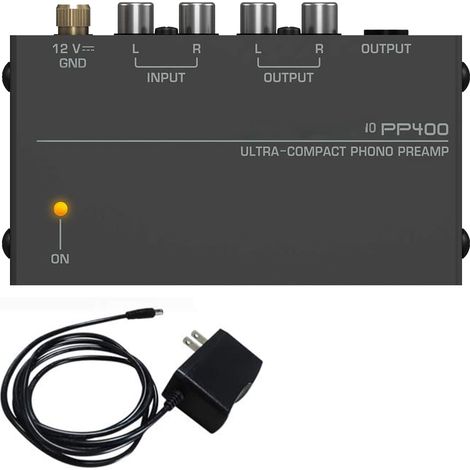 Préamplificateur Tourne-disque - RCA Entrée Sortie - Alimentation 12 V CC - Faible Bruit - Pour Tourne-disque Magnétique - 1 Pièce (1/5)