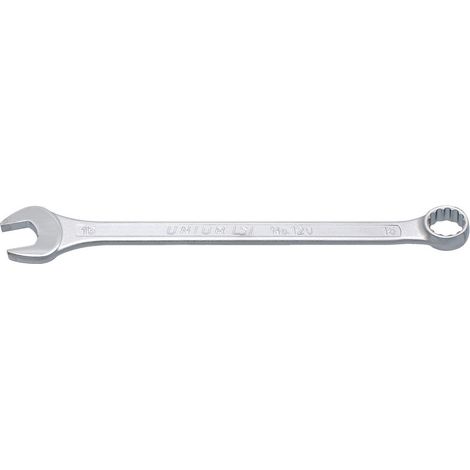 Clé mixte longue Unior No.120 18 mm Chrome-Vanadium chromée satinée