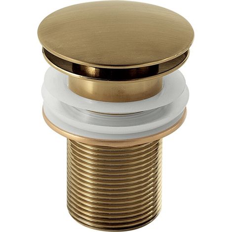 Piletta click-clack universale oro opaco in acciaio inox Garda di Gedy (1/2)