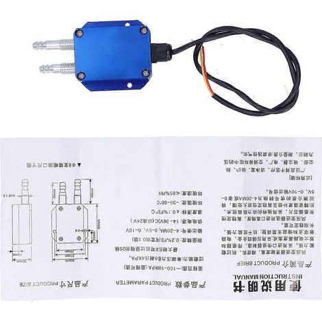 Mikrodifferenzdrucksensor 0–100 kPa, blauer DC24V-Transmitter für Kessel und Kohlebergwerke (1/5)
