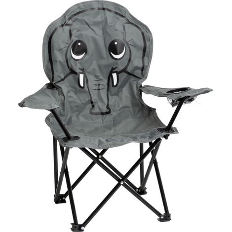 Linder Exclusiv Campingstuhl für Kinder Klappstuhl Gartenstuhl Kind Klappsessel Kinderklappstuhl Elefant (1/4)