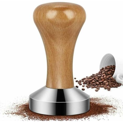 Espresso Tamper, Stainless Steel Coffee Tamper, Stainless Steel Coffee Press, Barista Espresso Tamper for Coffee Machine, 51 mm, MUMU (1/4)