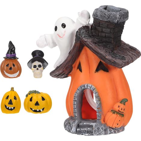Décorations D'aquarium 5 Pièces Fête Halloween de Citrouille (1/5)