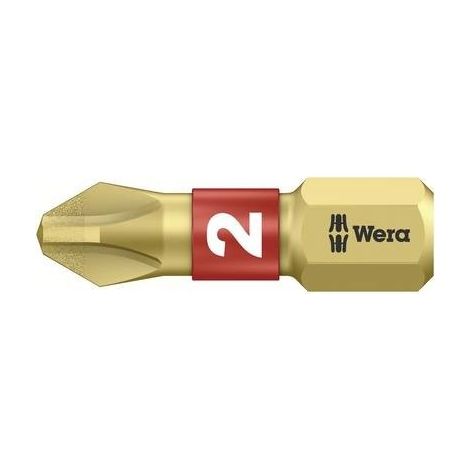 Wera 851/1 BDC PH 05056402001 Inserto a Croce PH 2 Acciaio per utensili legato, rivestimento di diamante D 6.3 1 pz.