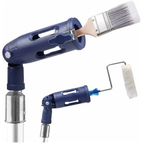 Rallonge Pinceaux Multi-Angle, Extension Brosse Rouleau avec Angles Réglables, Outil de Bordure pour Murs/Plafonds