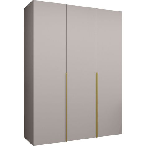 Armario Hartford 536, Cachemira, 202x150x52cm, Puertas de armario: Con bisagras, Número de estantes: 0 (1/5)