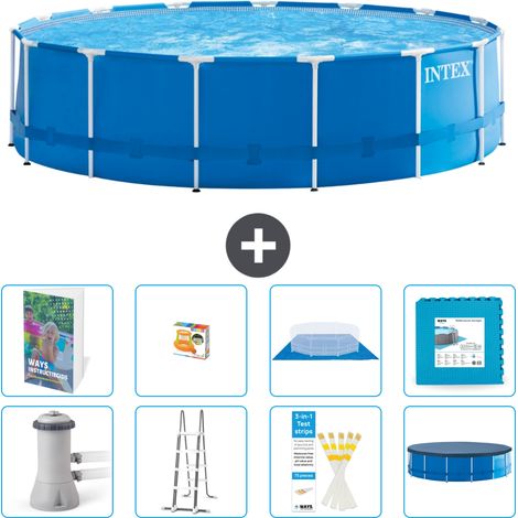Intex Piscine Tubulaire Ronde - 457x122 cm - 9-pièces S570