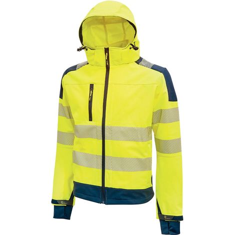 Chaqueta de alta visibilidad U-Power Miky in softshell - S - Amarillo (1/5)