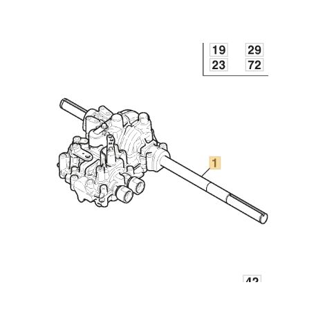 HINTERGETRIEBE KTM10G PARK PRO (10cc) ORIGINAL STIGA - 118400998/1