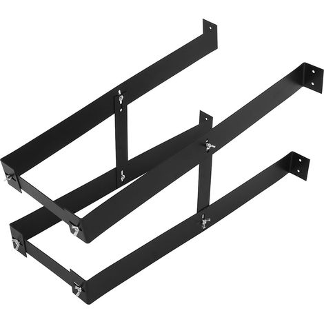 Support pour Tour D'ordinateur Solide et Résistant sous Bureau en Acier Carbone Noir Design Spécial Structure Pratique et Artisanat Soigné (1/5)