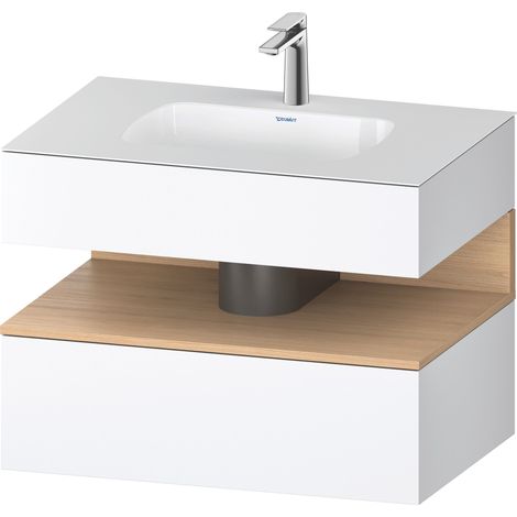 Lavabo empotrado Collection One de Duravit con base de lavabo de