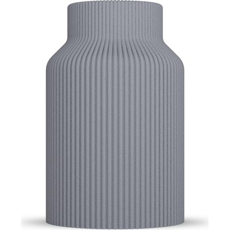 Vase Rabella - Vase décoratif moderne pour herbe de la pampa et fleurs séchées - Style scandinave pour salon - Objet design 3D en plastique (PLA) - Léger et incassable (1/5)