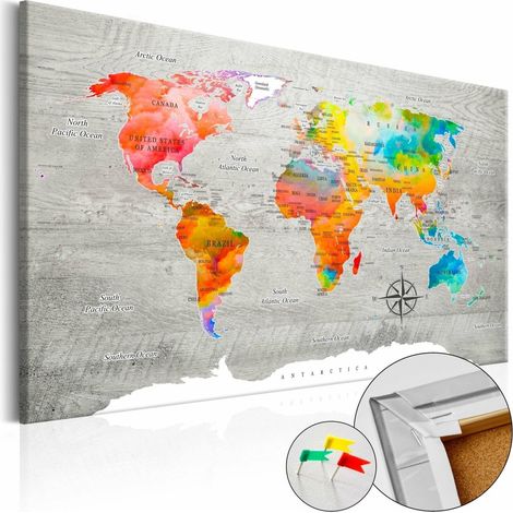 Tableau en liège voyages multicolores - 120 x 80 cm (1/5)