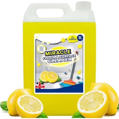 5 Litre All Purpose Lemon Floor Surface Cleaner
