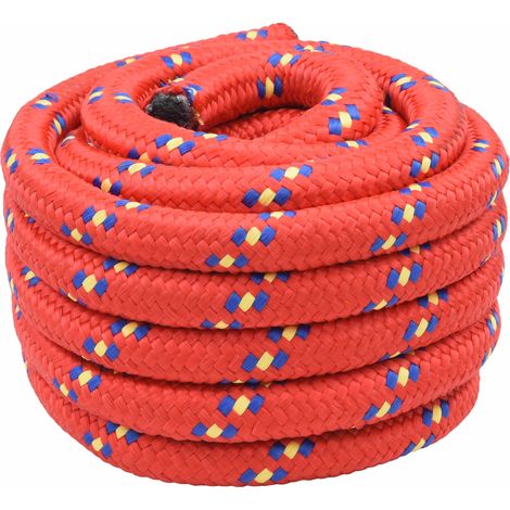 vidaXL Cuerda para barco 6 mm 5 m Rojo (1/5)