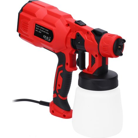 Pistolet à peinture électrique à jet divisé pour voiture, meubles, murs, clôtures, 550 W, prise 220-240 V (1/5)