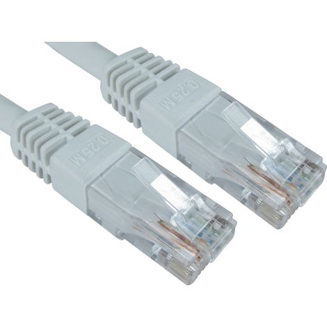 Câble Ethernet catégorie 6 UTP RS PRO, Blanc, 20m PVC Avec connecteur Droit ( Prix pour 1 )