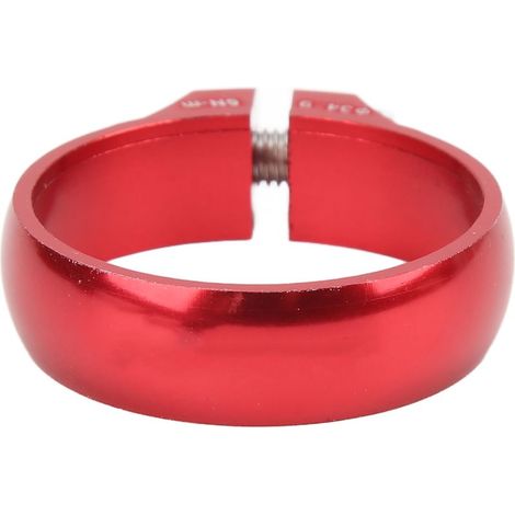 Collier de serrage rapide pour tige de selle de vélo en alliage d'aluminium 34,9 mm, fixation rapide, rouge. (1/5)